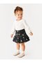 Girl's Shirt and Denim Skirt Two-Piece Set