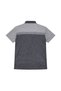 Men's Large Size Melange Smoked Polo Collar Short Sleeve Punto T-Shirt 5Xl-6Xl-7Xl-8Xl - 5
