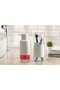 Set of 2 Liquid Soap Dispenser and Toothbrush Holder