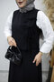 Double Suit with Tie Vest Tsd260189 Black - 4