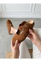 Genuine Leather Suede Cork Sole Orthopedic Women's Sabo Slippers