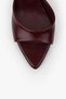 Women's Krista Burgundy Skin Heeled Slippers - 4