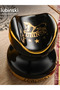 Black 2pcs Luxury Design Cigar Accessories Ceramic Cigar Ashtray Stand - 2