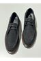Black Nubuck Leather Men's Classic Shoes - 6