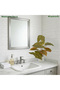 55cm Artificial Caladium Bicolor Tree Faux Plant with White Pot for Indoor Office Garden Home Decor - 7