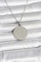 Stylish 316L Steel Silver Color Ayetel Kürsi Written Necklace Teachers Mothers Valentine's Day Gift