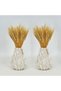 200 Stems 45cm Dried Wheat Flowers Natural Ear of Wheat Grain Flowers for Home, Wedding Decor