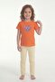 Printed Short Sleeve Girls' T-Shirt B10 - 2