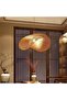 Modern Bamboo Woven Pendant Light, Cloud Shape Design, Asian Style Hanging Lamp for Dining Room - 2
