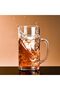 German Beer Mug Stein, 1000ml Glass Tankard with Handle, Isar Classic Beer Mug, 2-Piece Set
