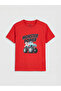 Lcw Kids Red Crew Neck Printed Boys T-Shirt