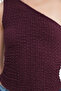 One Shoulder Textured Blouse A0522-E2 - 3