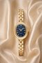 Athira Women's Steel Watch Gold Color Navy Blue Dial Classic Band Oval Case Stylish, Luxury Wristwatch 2026
