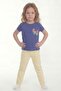 Printed Short Sleeve Girls' T-Shirt B12 - 2