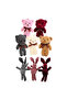 8-Pack Plush Teddy Bear and Plush Rabbit Dolls Toy Pendant