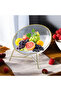 Gold-Edged Fruits and Snacks Tray for Living Room Coffee Table and Office Display