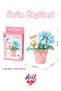 Loz Micro Block Series Flower Bouquet Potted Lily Figure 210 Pieces Toy Building Set Fflz-8835 - 3