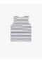 Shark Embroidered Blue Baby Boy Sleeveless T-Shirt 6Smb30006Tk - 4