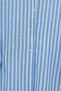 Striped Linen Look Shirt with Buttons - Blue - 7