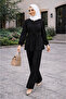 Pleated Front Buttoned Hijab Suit - 2