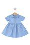 Baby Girl Denim Dress with Pockets and Buttons Summer Denim Baby Dress 6/24 Months - 5