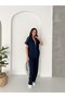 Women's Modal Track Suit Set with Zero Sleeves Vest and Stone Embroidered Model - 5