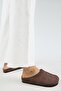 Melissa Women's Genuine Leather Front-Stitched Sabo Brown Slippers - 6