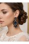 Crystal Stone Elegant Cut Dangle Earrings Bridal Wedding Jewelry - 3