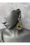 Elegant Crystal Stone Model Bridal Wedding Henna Earrings - 2