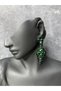 Vale Model Design Crystal Stone Large Size Evening Dress Earrings - 2