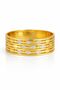 Blown |   Gold Color Patterned Stone Detailed Design Women's Cuff Bracelet - 3