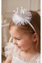 Glittery Pearl Princess Baby Girl Party Crown - 2