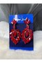 Stylish Earrings with Shiny Stones for Wedding and Henna Bridal Evening Dresses