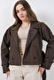 Women's Belted Short Trench Coat 5970 - A.Brown - 3