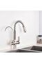 Kitchen Sink Faucet with Water Purification Outlet, 3-Function Spout, Matte Chrome Nickel, 7 Years Warranty, Imported - 6