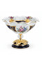 Veranese Premium Footed Ceramic and Metal Fruit Serving Bowl