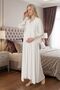 Women's Lace Special Design 2-Piece Maternity Nightgown Set with Dressing Gown - 4
