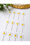 Daisy Themed Birthday Toothpick Set - Cake Decoration with Daisy Figures - Daisy Toothpick Set Presentation - 8