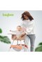 2-in-1 Baby High Chair with Adjustable Height, Tray & Safety Belt for 6 Months to 4 Years (Pink) - 2