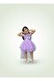 Flowering Tailed Musical Dress for Girls 4-8 Years Old