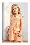 Daisy Collared Children's Dress with Bag (1-4 Years) - Orange - 2