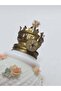 Antique Opal Glass Gas Lamp with Flower Motif 033 - 6