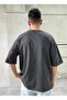 Raw Print Washed Oversize T-Shirt - 4