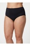 Plus Size Modal Fabric 2-Piece Panties Set Black Skin High Waist Lifting and Gathering - 2