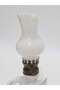Antique Porcelain Gas Lamp with Swan Motif 016 - 3