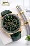 Leather Cord Inside Functions Active 10 Atm Water Resistant Men's Wristwatch Esl.9.2539.03