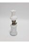 Antique Porcelain Gas Lamp with Embossed Floral Motif 019