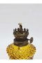 Antique Honey Colored Glass Gas Lamp 039 - 5