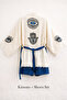 Handmade Muslin Kimono Shorts Set, Evil Eye, Hamsa Design, Oversize Fit, Breathable Cotton Summer - 7