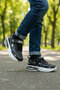 Colorful Block Sole Children's Sneaker Sports Shoes with Velcro and Laces - 4